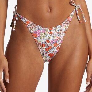 Roxy Womens Bikini Bottom NWT Size Small S PT Beach Classics TS HL Cheeky Pink
